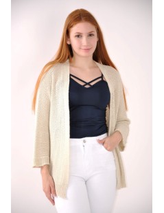 CHAQUETA PUNTO M/CORTA ABIERTA 