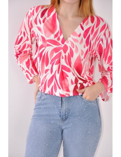 BLUSA ESTAMPADA M/LARGA