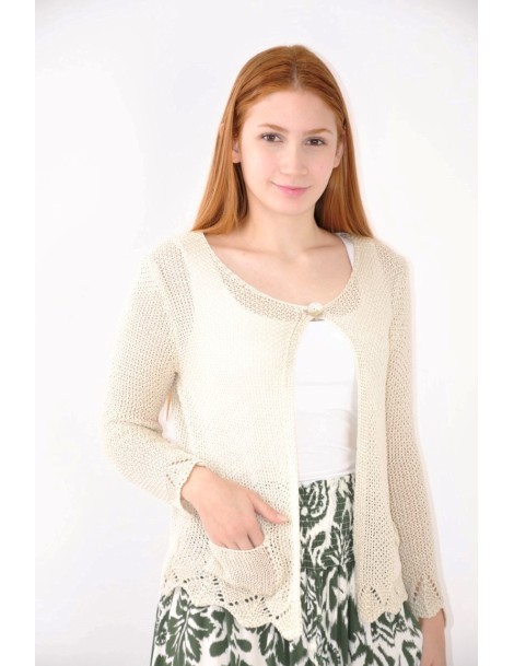 CHAQUETA PUNTO C/1 BOTÓN 