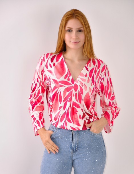 BLUSA ESTAMPADA M/LARGA