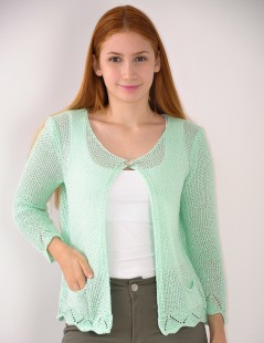 CHAQUETA PUNTO C/1 BOTÓN 