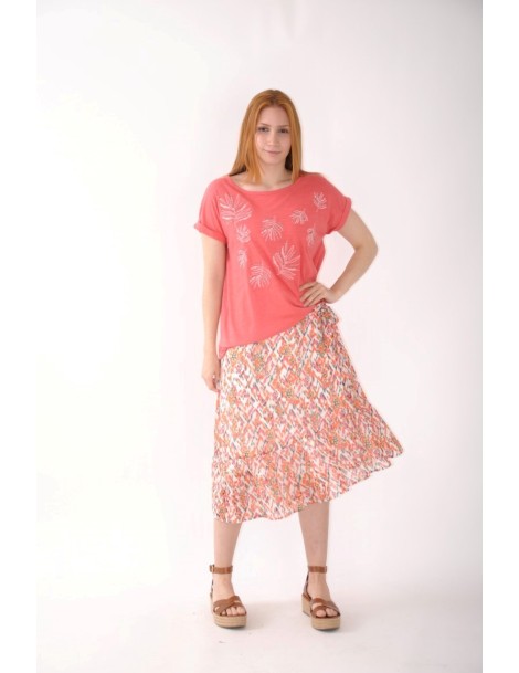 FALDA LARGA ESTAMPADA