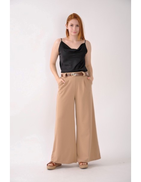 PANTALÓN ANCHO PINZAS C/CINTURÓN