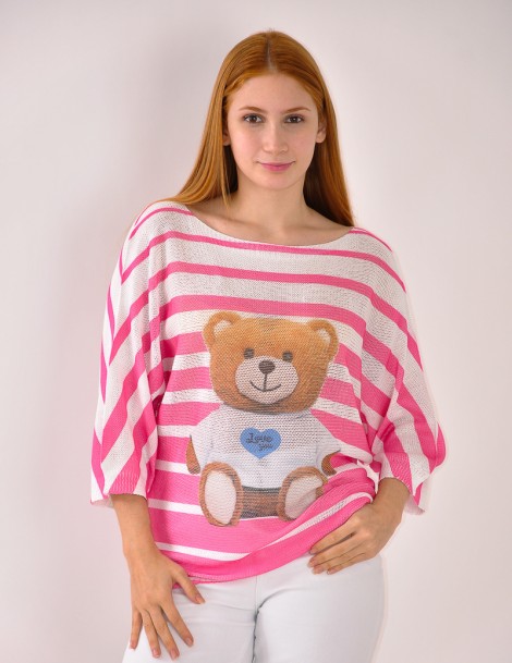 BLUSA PUNTO ESTAMPADA