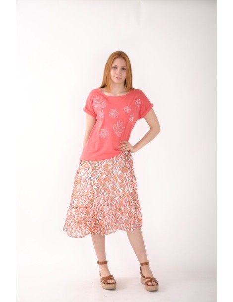 FALDA LARGA ESTAMPADA