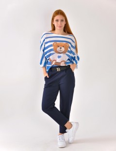 BLUSA PUNTO ESTAMPADA