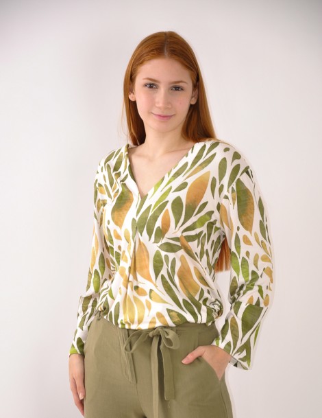 BLUSA ESTAMPADA M/LARGA