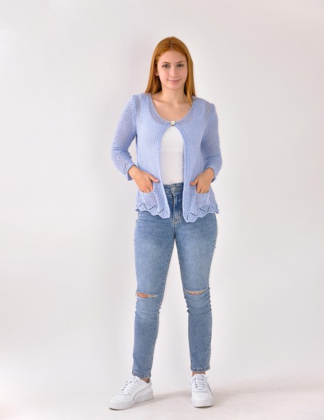 CHAQUETA PUNTO C/1 BOTÓN 