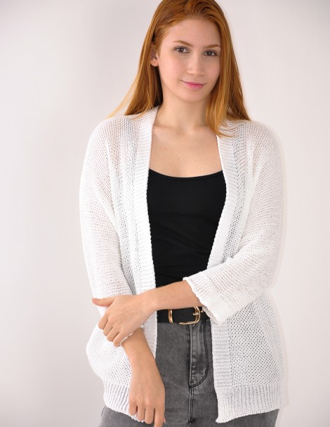 CHAQUETA PUNTO M/CORTA ABIERTA 