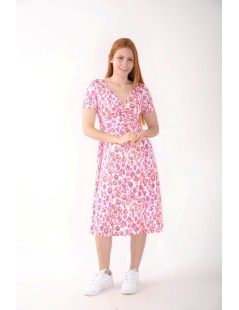 VESTIDO ESTAMPADO COM NÓ