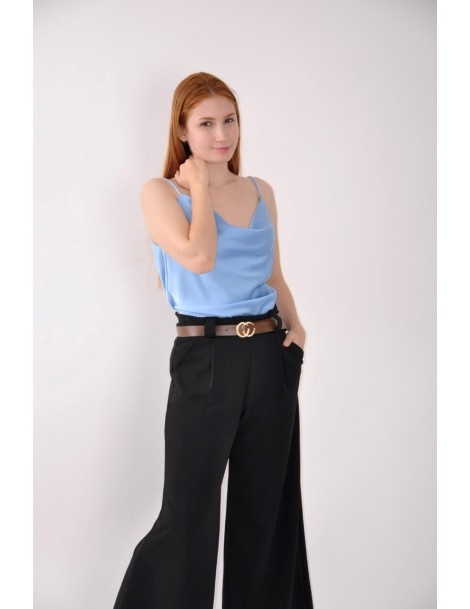 PANTALÓN ANCHO PINZAS C/CINTURÓN