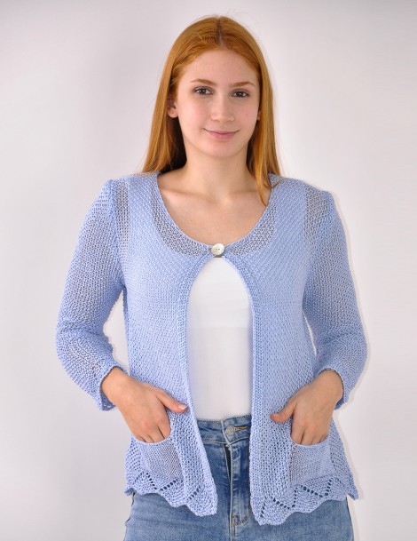 CHAQUETA PUNTO C/1 BOTÓN 