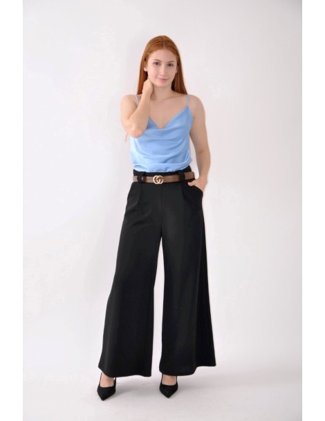 PANTALÓN ANCHO PINZAS C/CINTURÓN