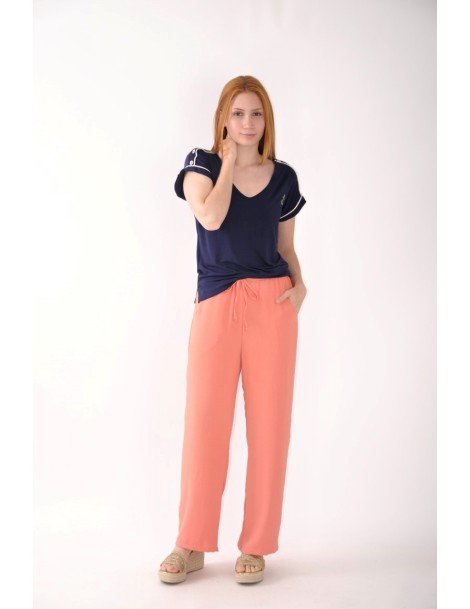 PANTALÓN BASICO ANCHO GOMAS