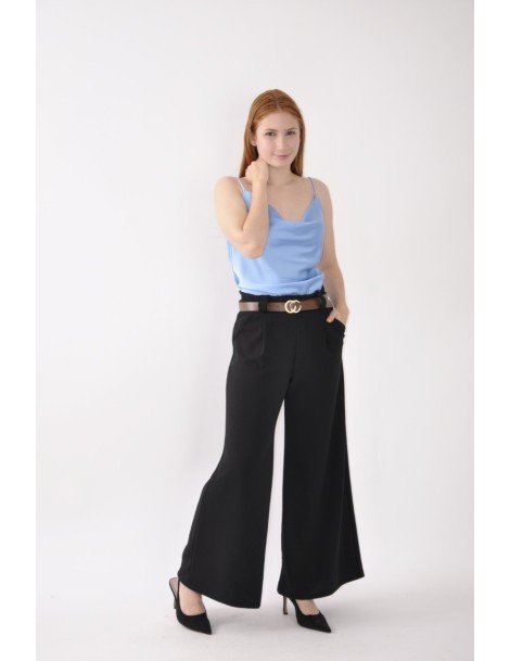 PANTALÓN ANCHO PINZAS C/CINTURÓN