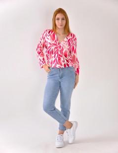 BLUSA ESTAMPADA M/LARGA
