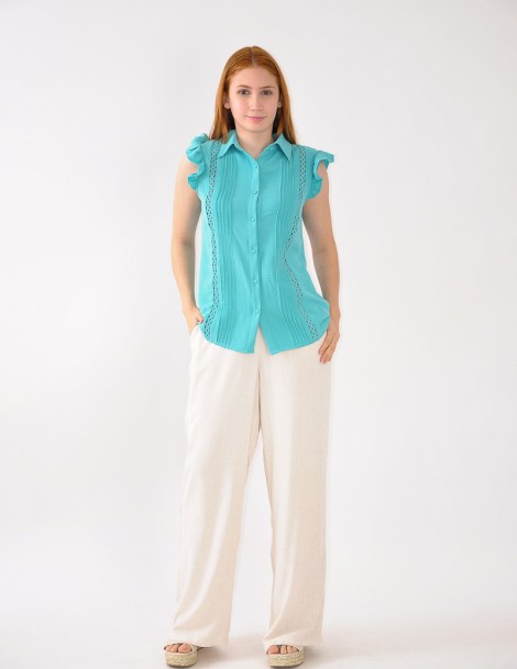 BLUSA COM FOLHO