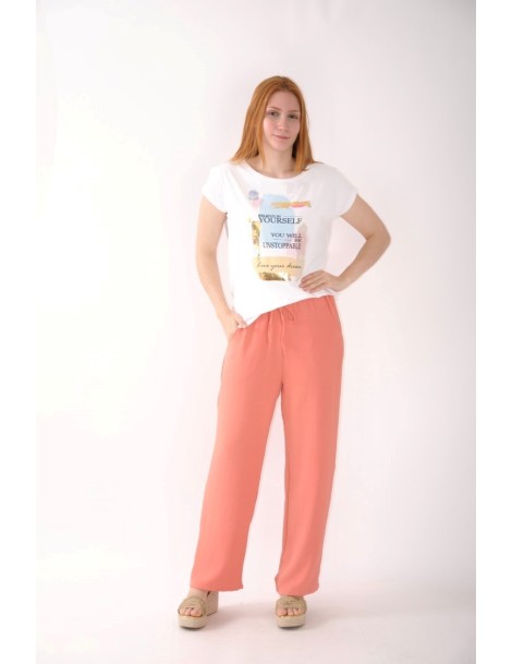PANTALÓN BASICO ANCHO GOMAS