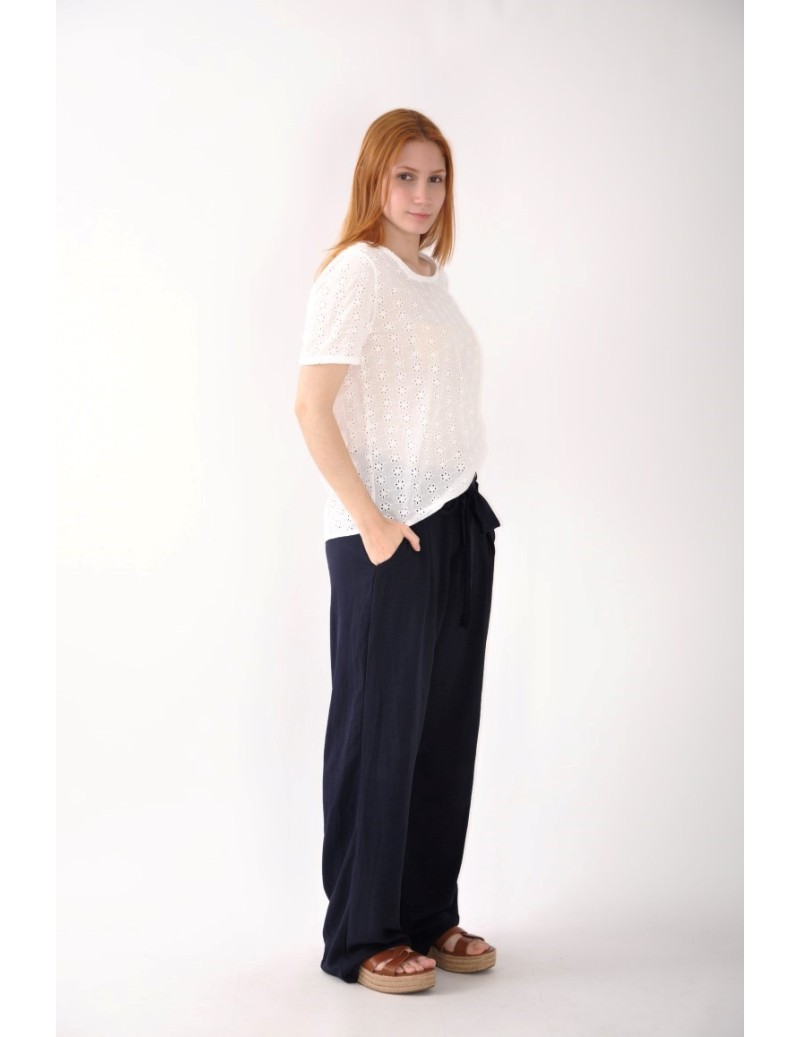 PANTALÓN FLUIDO LAZO ESTAMPADO