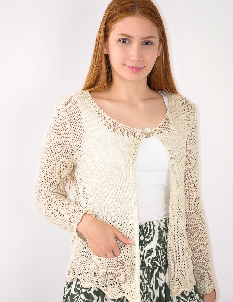 CHAQUETA PUNTO C/1 BOTÓN 