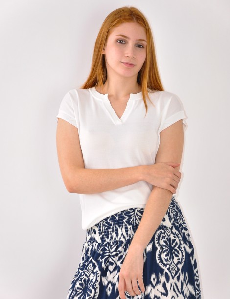 CAMISOLA C/GOLA BICO