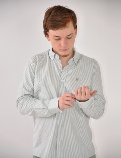 CAMISA M/LARGA RAYAS OXFORD 