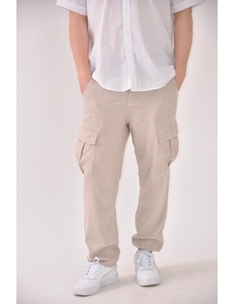 PANTALÓN LINO CARGO