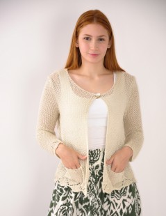 CHAQUETA PUNTO C/1 BOTÓN 