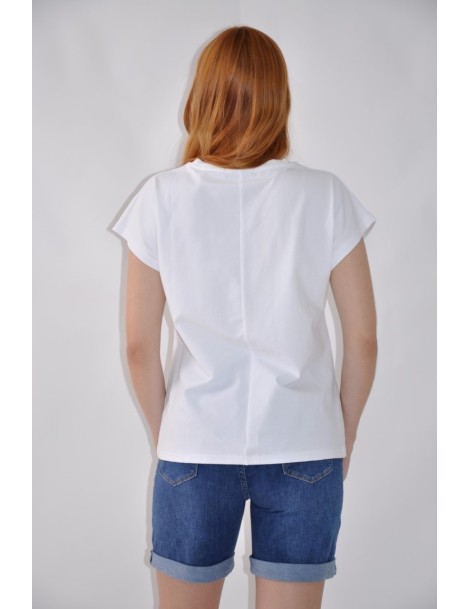 CAMISETA ESTAMPADA Y BORDADA