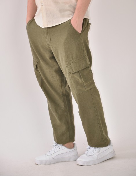 PANTALÓN LINO CARGO