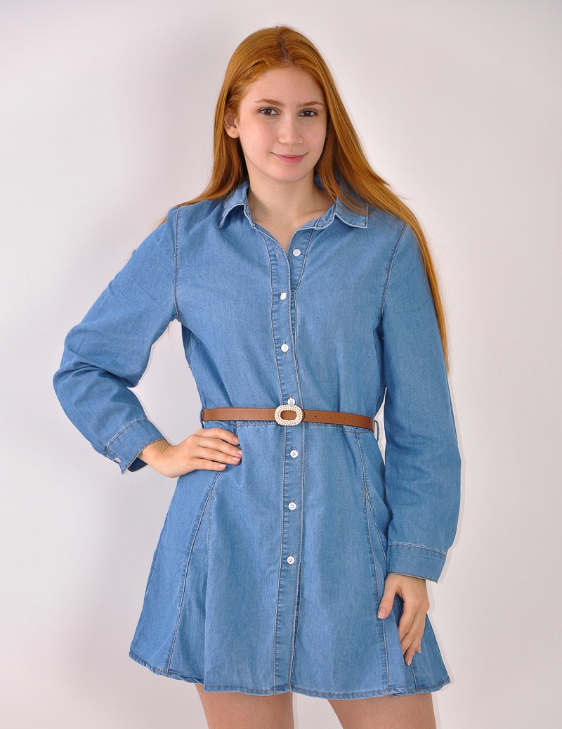 VESTIDO VAQUERO C/CINTURÓN 