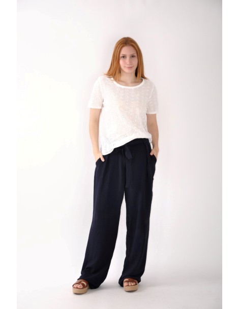 PANTALÓN FLUIDO LAZO ESTAMPADO
