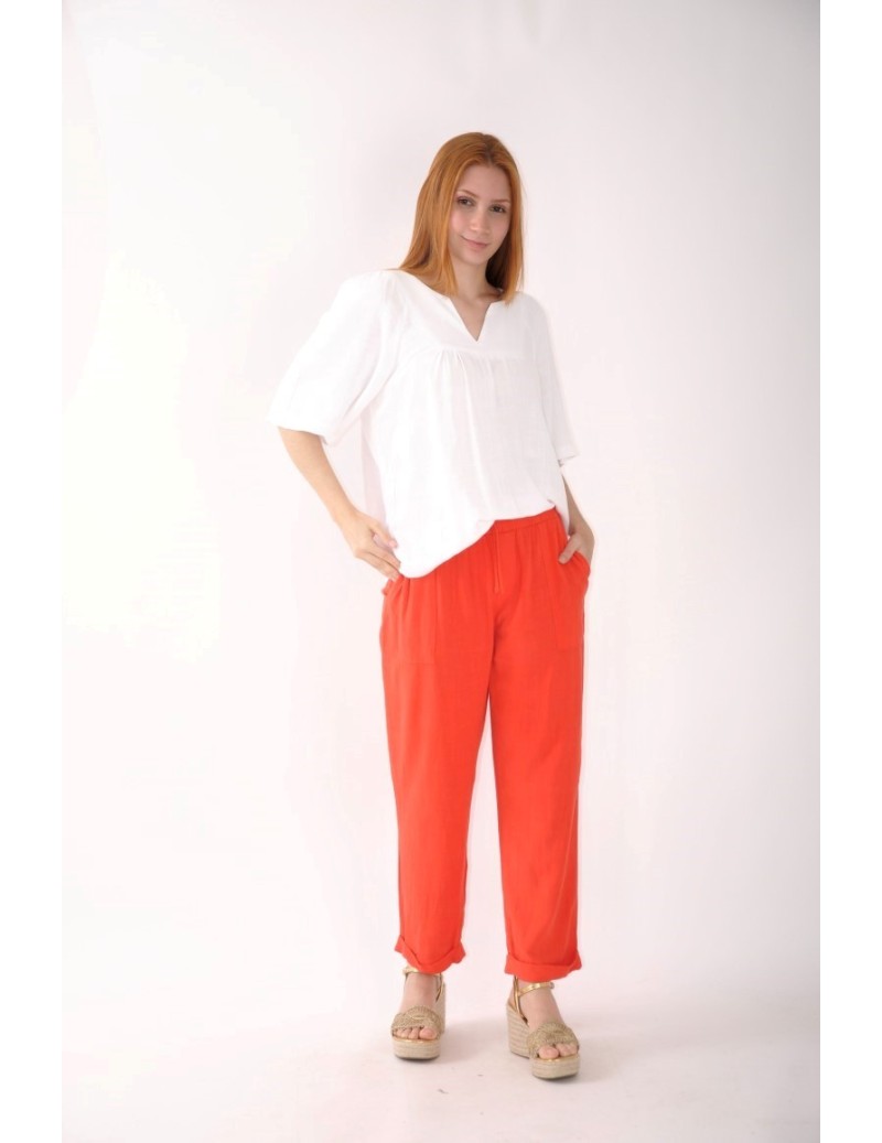 PANTALÓN TOBILLERO LINO