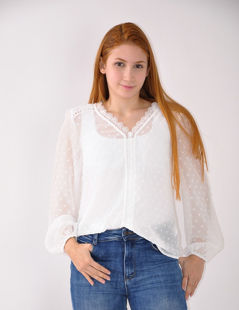 BLUSA PLUMETI C/PICO