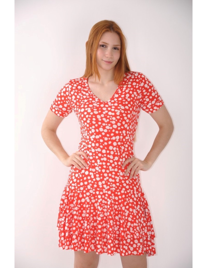 VESTIDO COM FOLHOS