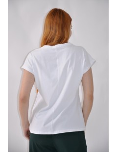 CAMISETA ESTAMPADA Y BORDADA 