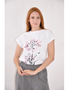 CAMISETA ESTAMPADA Y BORDADA