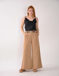 PANTALÓN ANCHO PINZAS C/CINTURÓN
