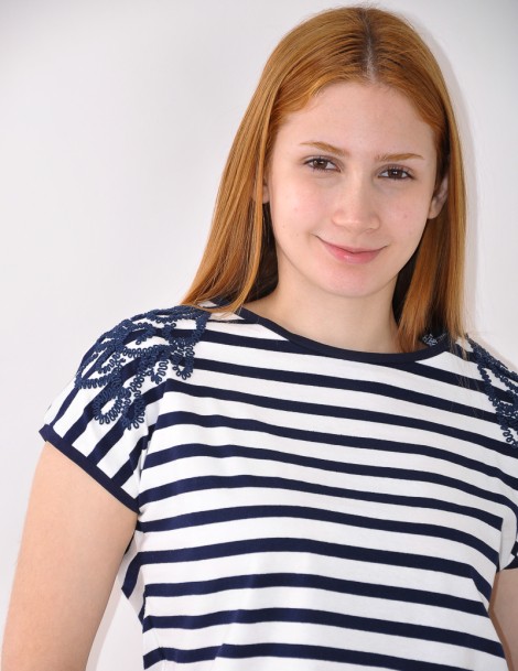 CAMISETA ESTAMPADA FLORES C/RAYAS 