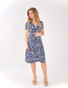 VESTIDO M/CURTA ESTAMPADO 