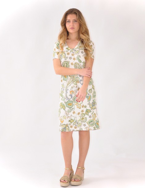 VESTIDO ESTAMPADO CURTO