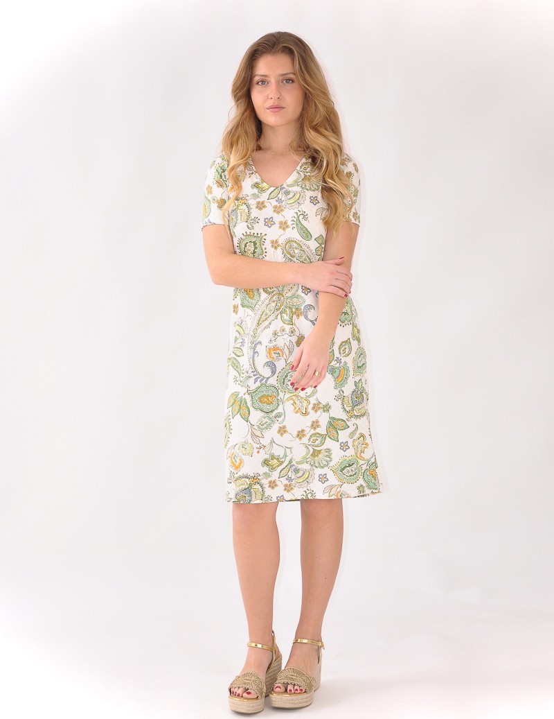 VESTIDO ESTAMPADO CORTO