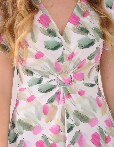 VESTIDO M/CORTA ESTAMPADO