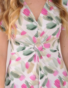 VESTIDO M/CORTA ESTAMPADO