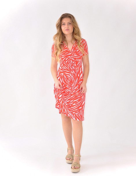 VESTIDO M/CURTA ESTAMPADO 
