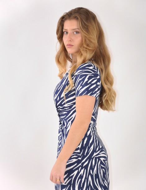 VESTIDO M/CURTA ESTAMPADO 
