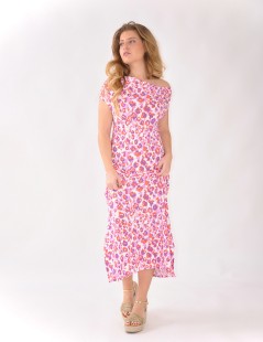 VESTIDO DRAPEADO ESTAMPADO