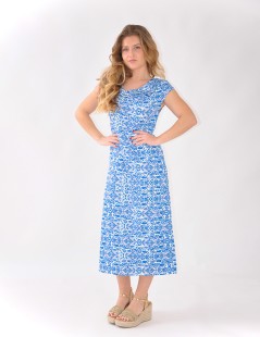 VESTIDO DRAPEADO ESTAMPADO