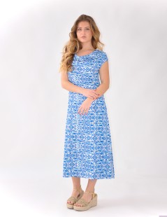 VESTIDO DRAPEADO ESTAMPADO