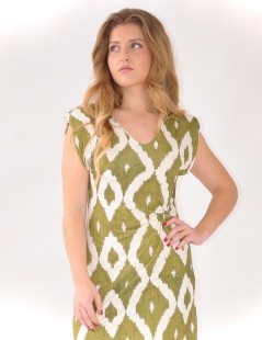 VESTIDO ESTAMPADO C/NÓ